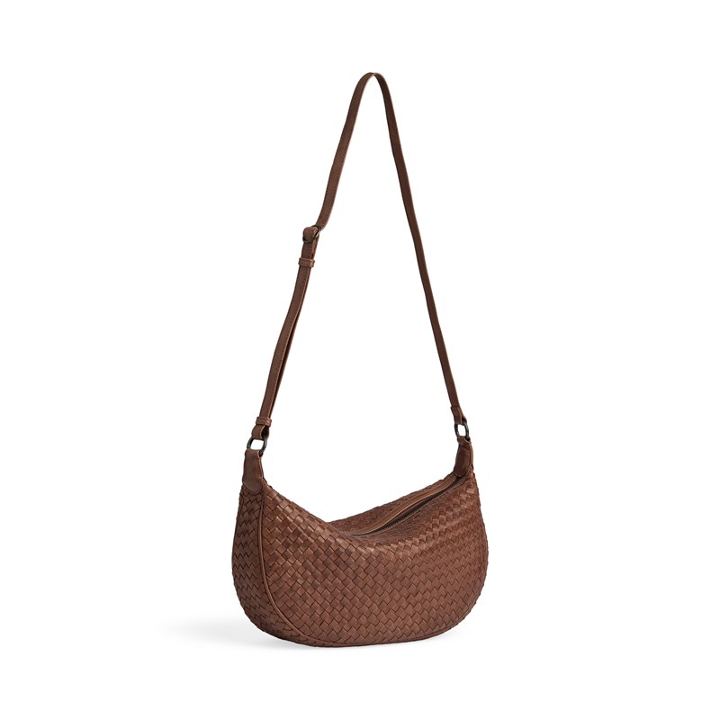 MARKBERG Skuldertaske Musembg Weave Cognac 6