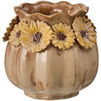 Ib Laursen Vase Glaseret Gul 1