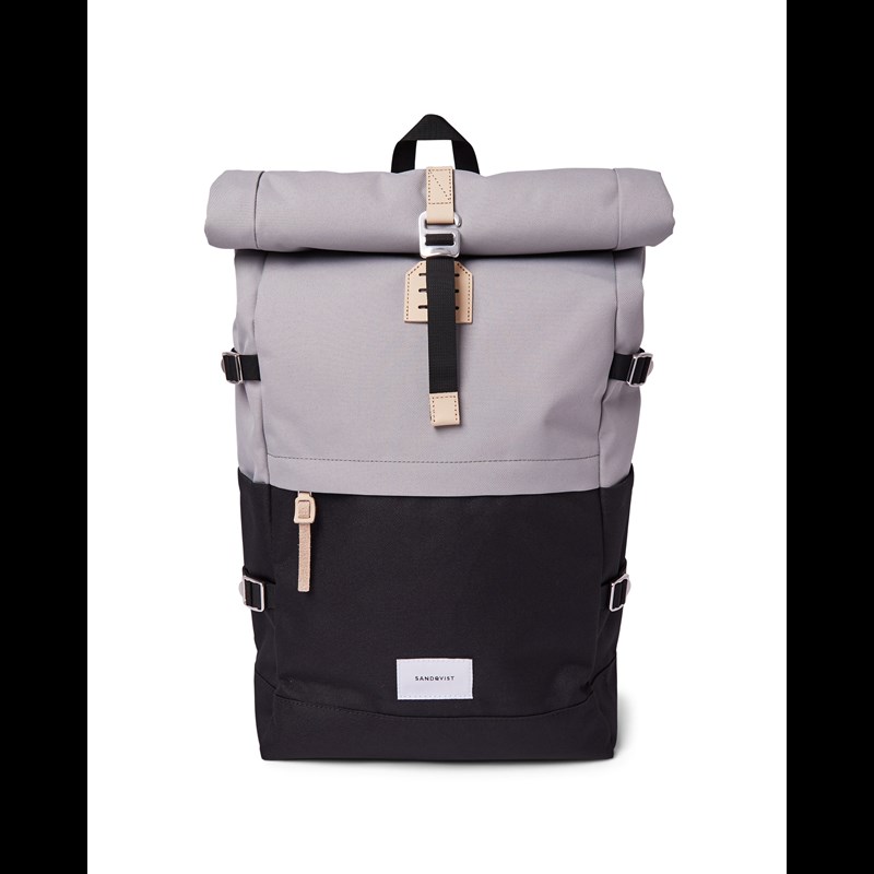 Sandqvist Rygsæk Bernt Grå/Sort 13"