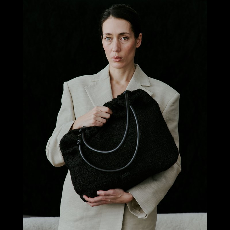 DAY ET Shopper Day Woolen Pop Scrunch Svart 2