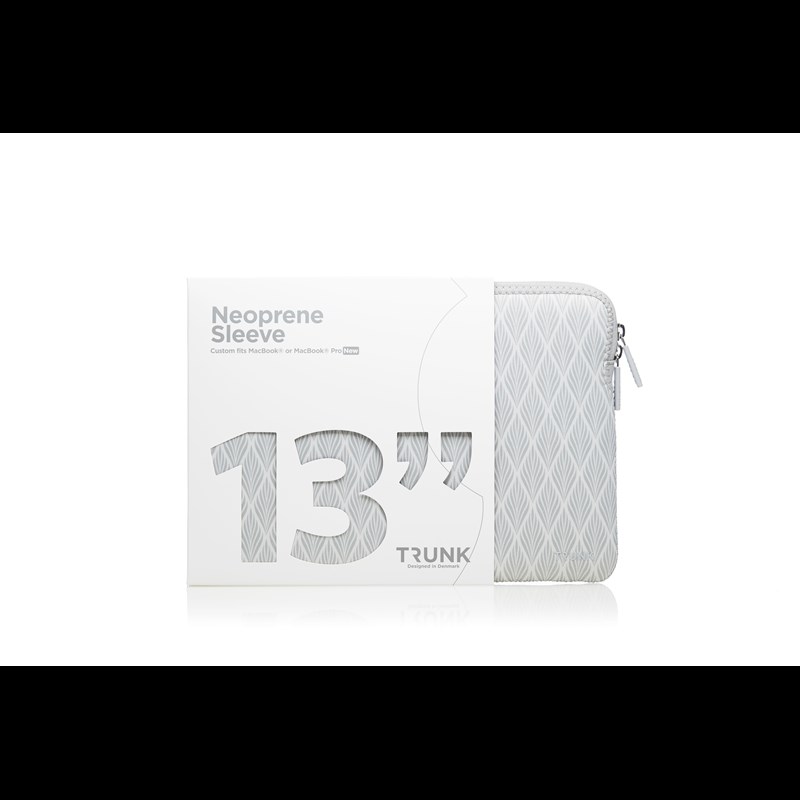 Trunk MacBook Pro Air Sleeve Hvid/sølv 13" 2