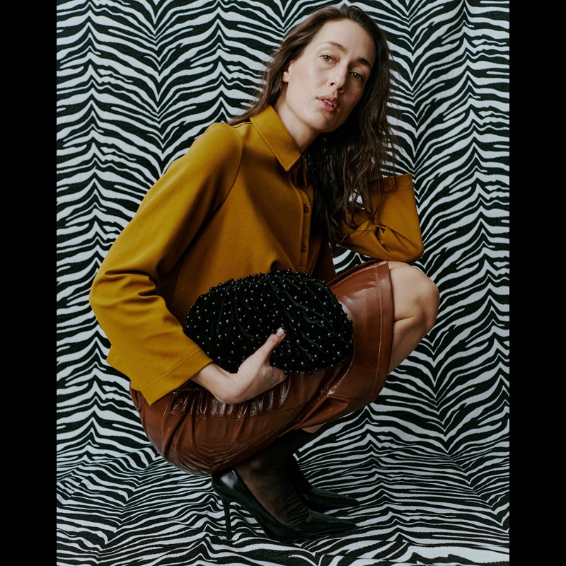 DAY ET Clutch Day Pearly Velvet  Svart 2