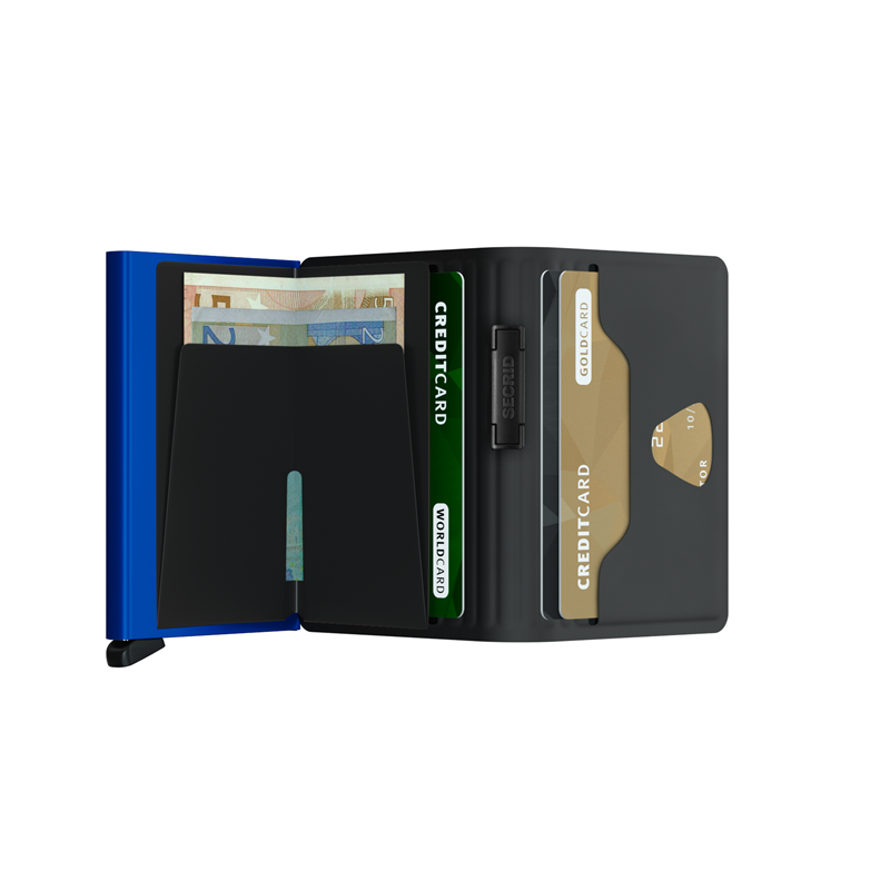 Secrid Korthold Bandwallet Blå/sort 3