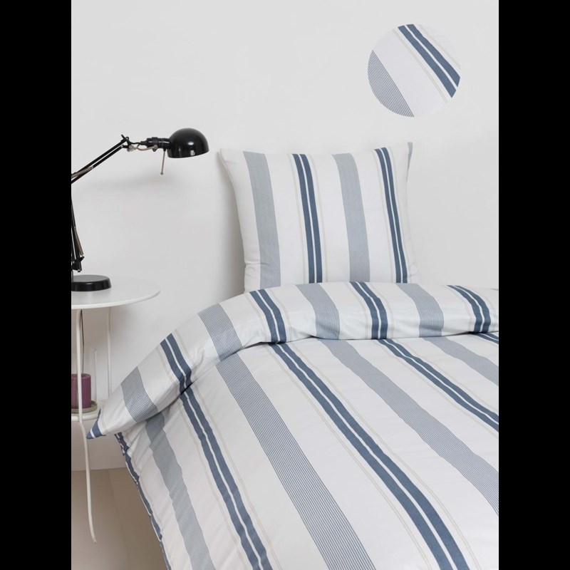 bySKAGEN Sengetøj Simone Hvid/Navy 140x200 2