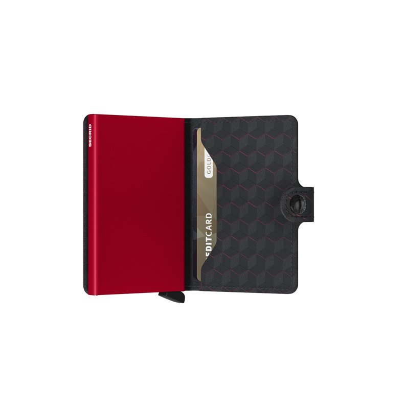Secrid Korthållare Mini wallet Svart/Bordeaux 4