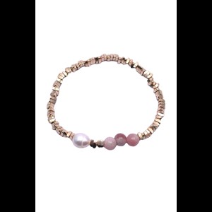 Conmé Pärlarmband Frida pärla Rosa