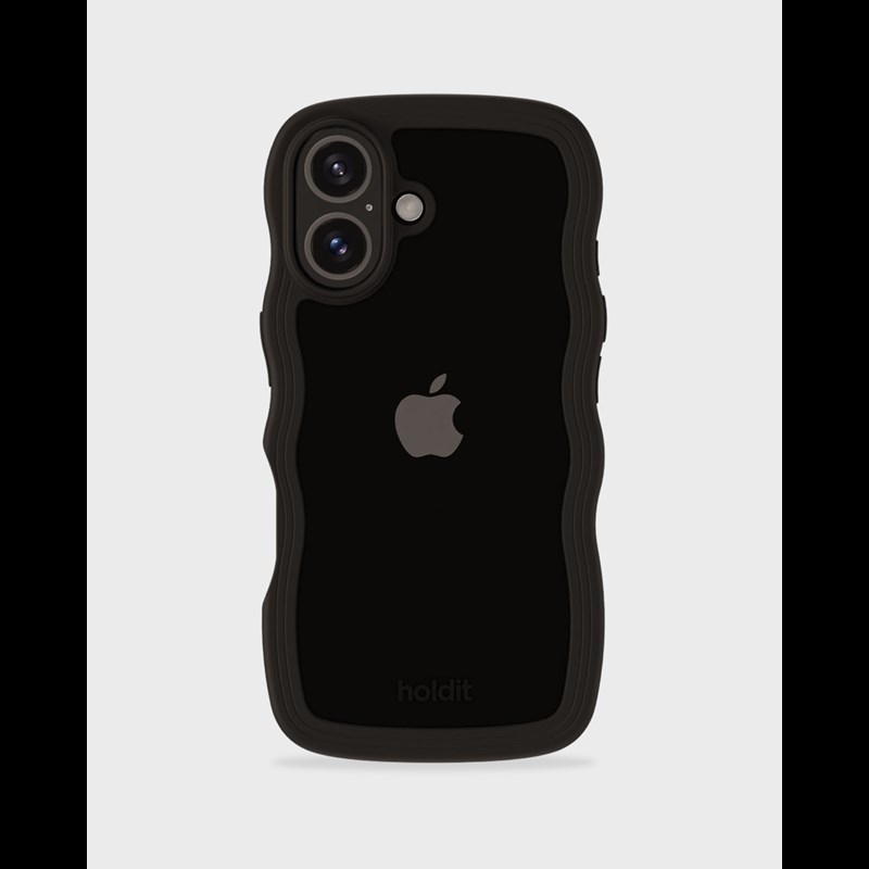 Holdit Mobilfodral Wavy Svart Iphone 16 2