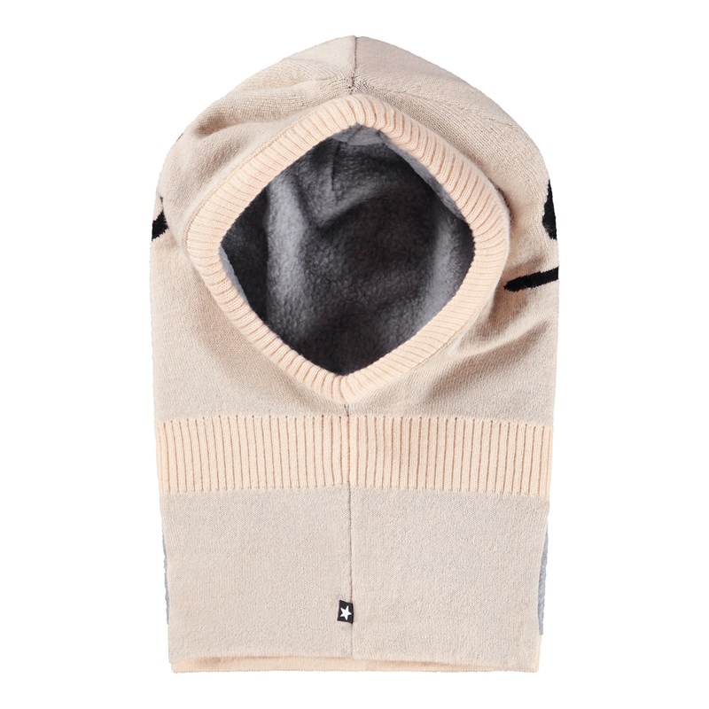 Molo Elefanthue Snow  Creme 1-2 år 2