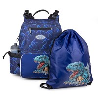 JEVA Skoletaske Start-Up Dinosaur Flerfarvet