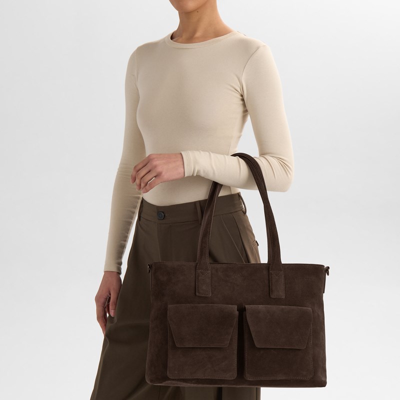 MARKBERG Datorväska KelseyMBG Suede M. Brun 14" 9