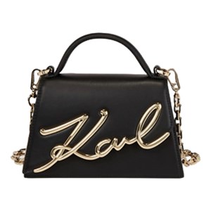 KARL LAGERFELD Axelväska Signature Svart/Guld