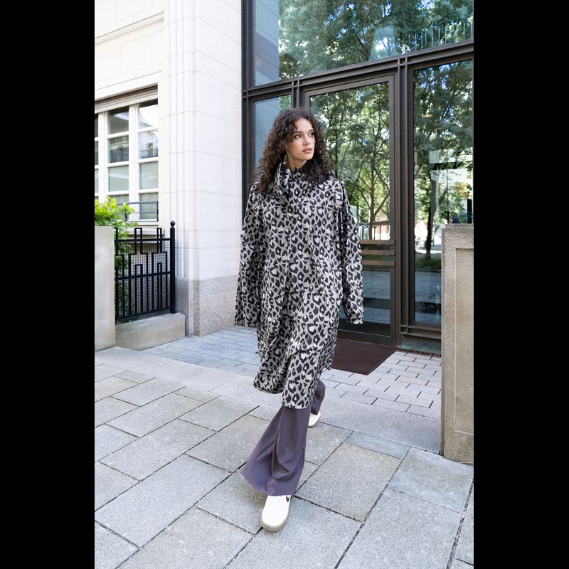 Reisenthel Regnjakke Mini Maxi Raincoat Grå/leopard 5