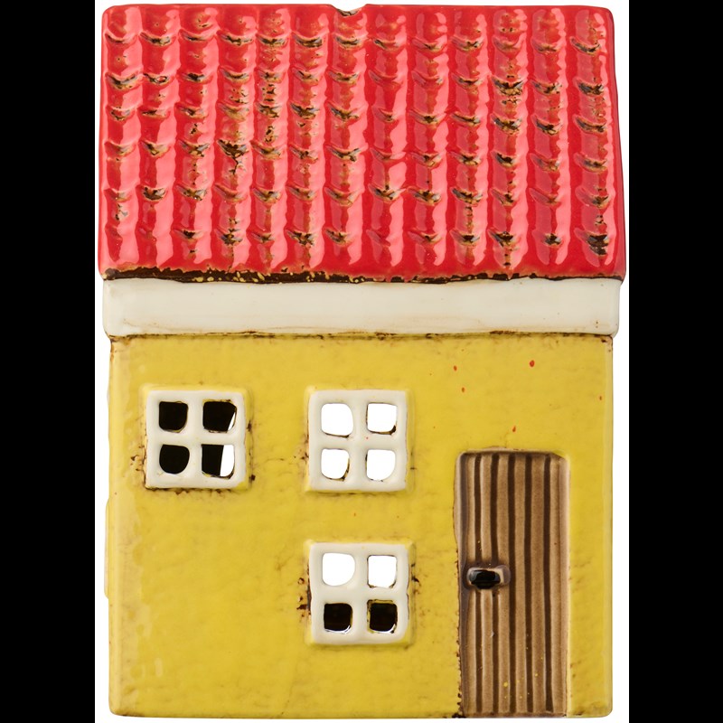 Ib Laursen Fyrfadsstage Hus My Home Town Gul 1