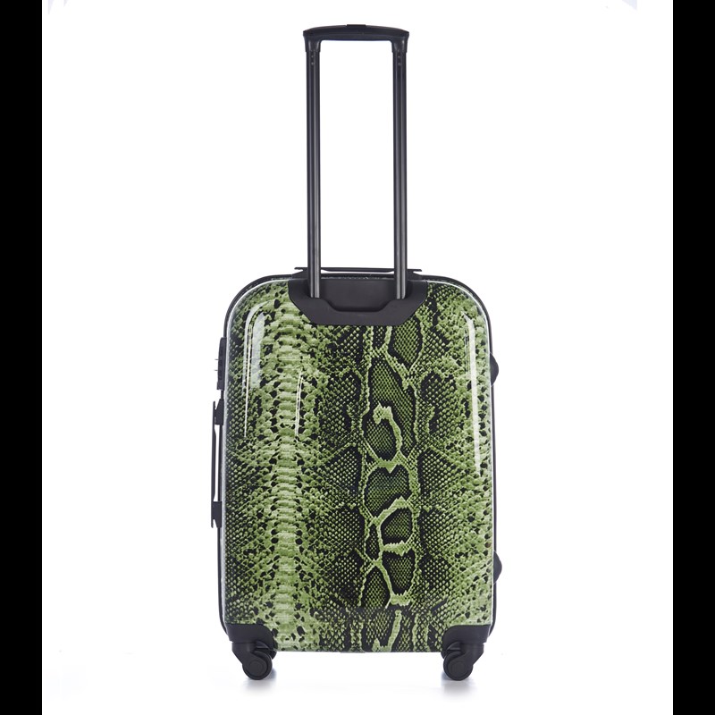 Aries Travel Kuffert Barcelona Grøn snake 65 Cm 3