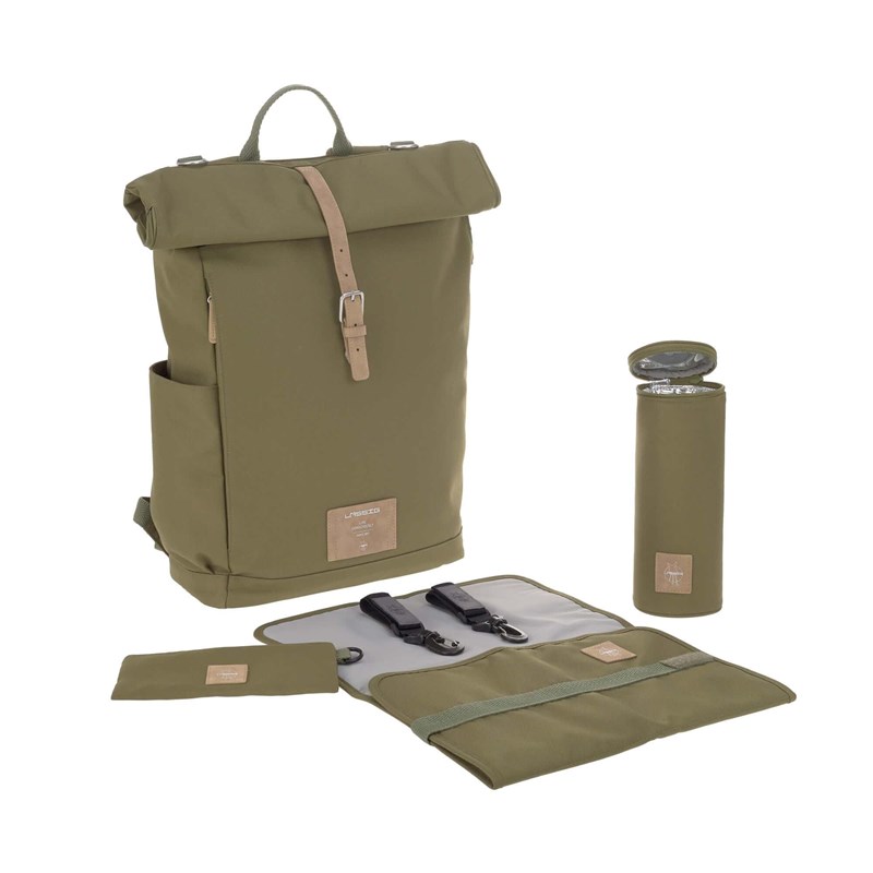 LÄSSIG Pusletaske Rolltop Oliven Grøn 3