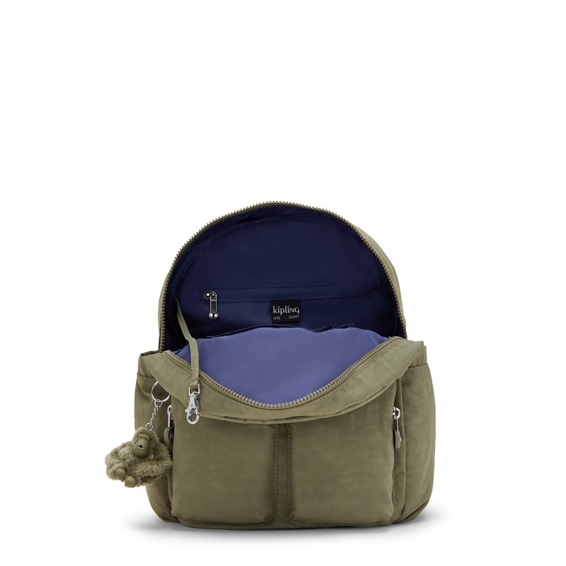 Kipling Rygsæk City pocket Army Grøn 3