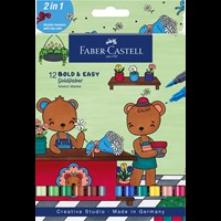 Faber-Castell Tuscher Sketch Bold&Easy 12 st Multi