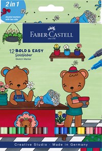 Faber-Castell Tuscher Sketch Bold&Easy 12 st Multi