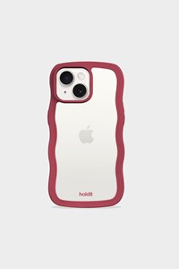 Holdit Mobilcover Wavy Rød/Hvid iPhone 13/14/15 1