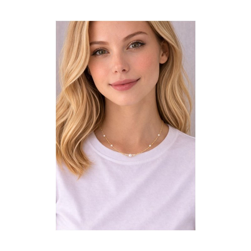 PITAYA Halsband Rikke Pearl Guld 2