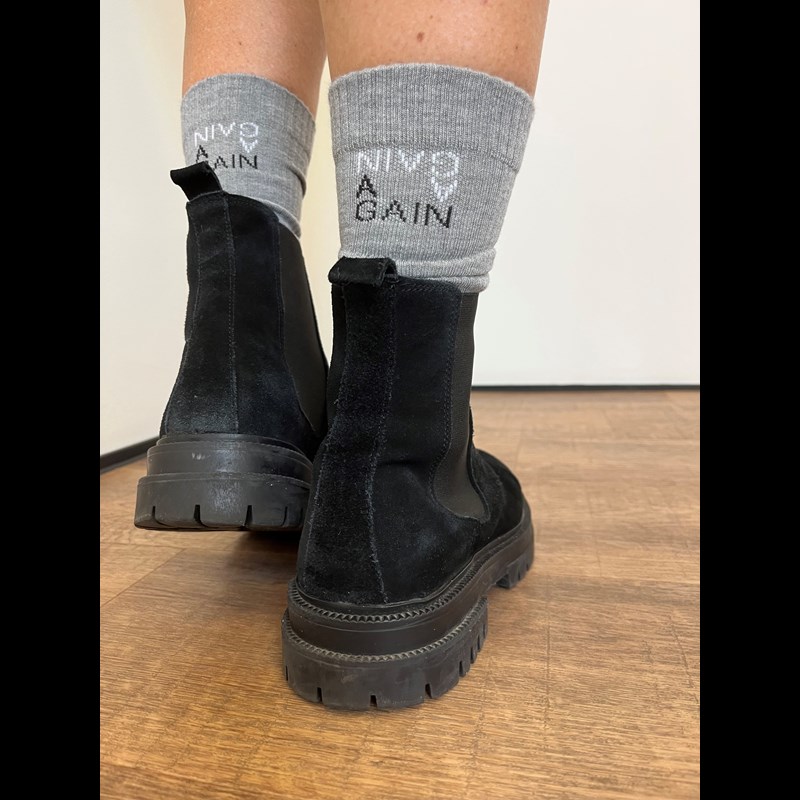 Again Bambus Vicose Strømper unisex Grå 37-39 2