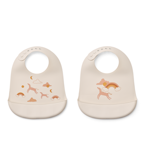 LIEWOOD Haklapp Tilda 2-pack Creme
