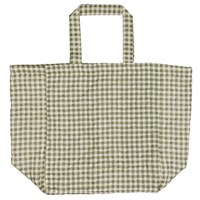 Ib Laursen Shopper Quiltet Beige/grön 1