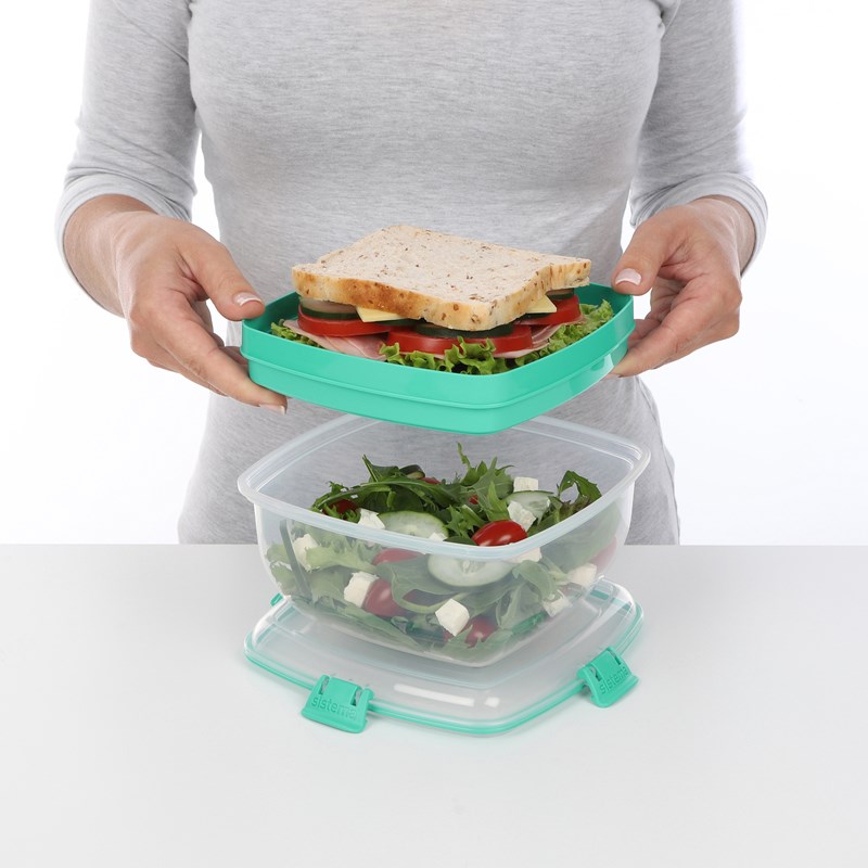 Sistema Madkasse Salat & Sandwich Boks Grøn 2