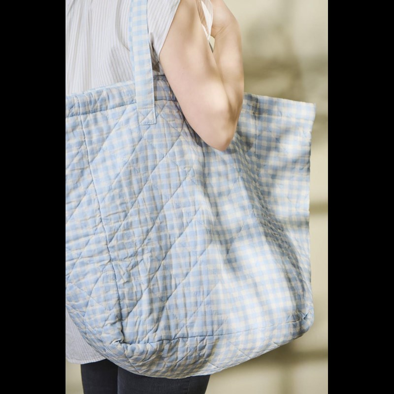 Ib Laursen Shopper Quiltet Ljusblå 2