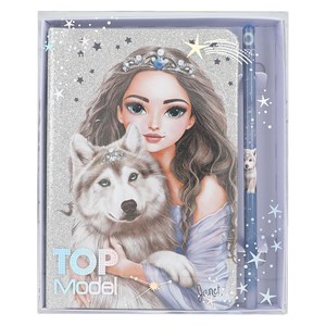 TOPModel Skrivhäfte m. penna WOLF Silver