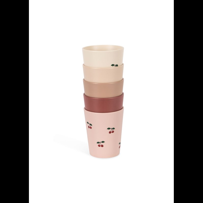 Konges Sløjd Børnekop 5-pak Rød