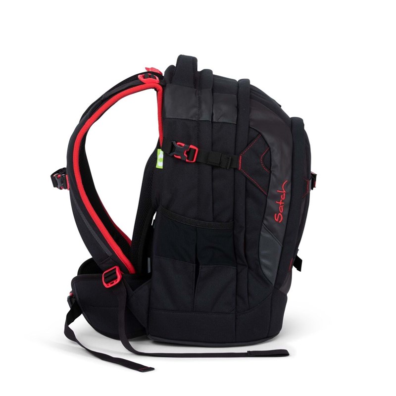 Satch Skoletaske Pack Sort/Rød 3