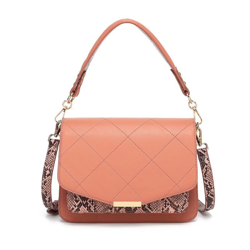 Noella Crossbody Blanca M Snake Rosa 1