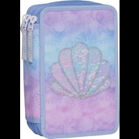 Beckmann Penalhus Seashell 3-lags lyseblå/lilla 1