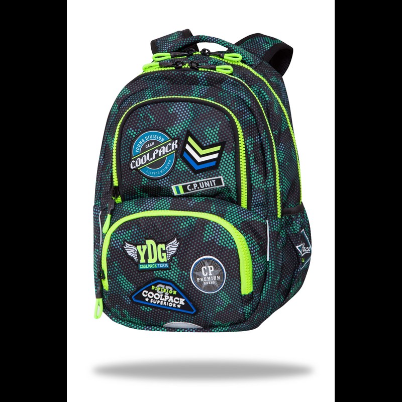 Coolpack Skoletaske Spinner Badges Grøn 1