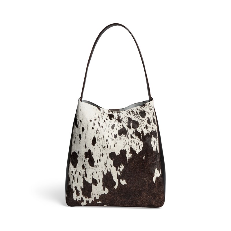 MARKBERG Skuldertaske Shelby Cow Print Brun/Beige 1