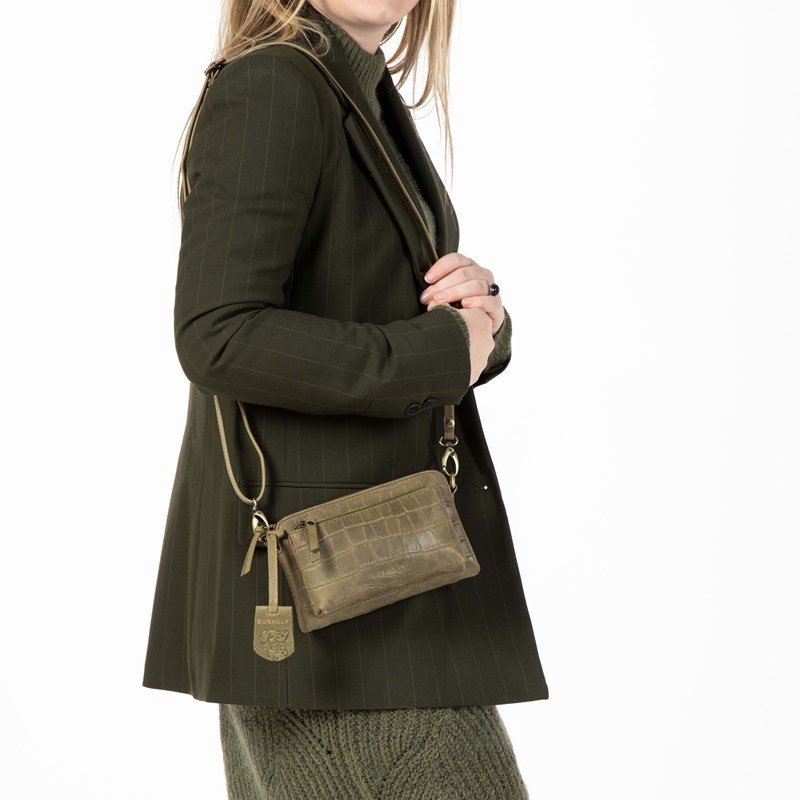 Burkely Crossbody Croco Cassy  Grøn 2