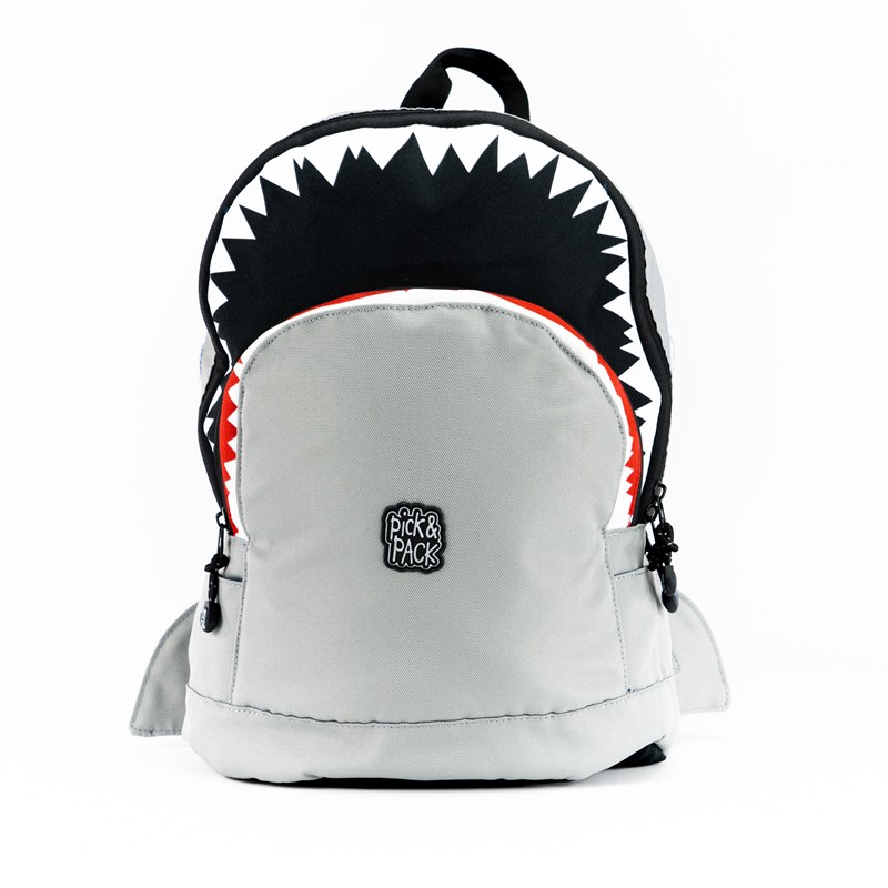 pick&pack Ryggsäck Shark Shape Grå 1