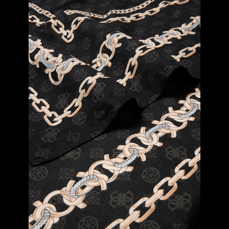 Guess Scarft Jacquard & Print Svart 3
