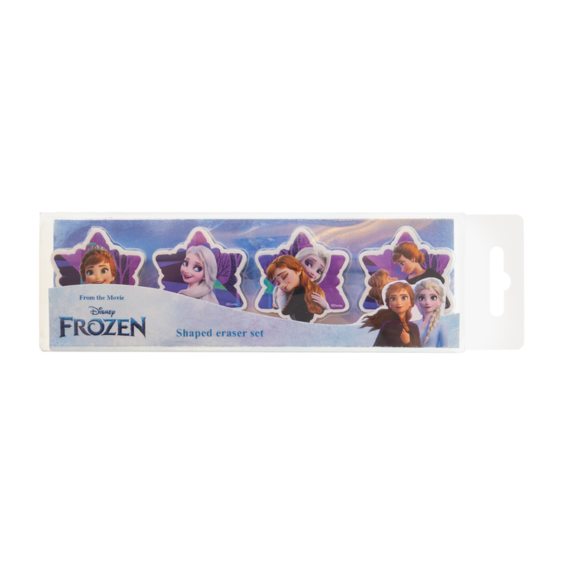 Frozen Suddgummi 4 st. Lila/rosa 1