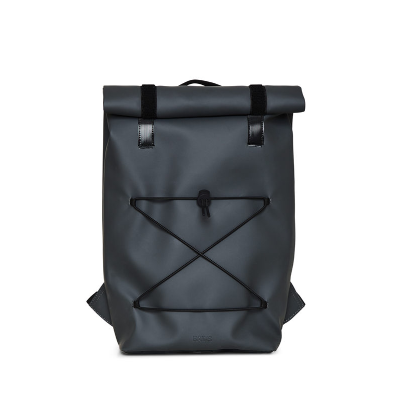 RAINS Rygsæk Velcro Rolltop Backpack Dyb koks grå 15" 1