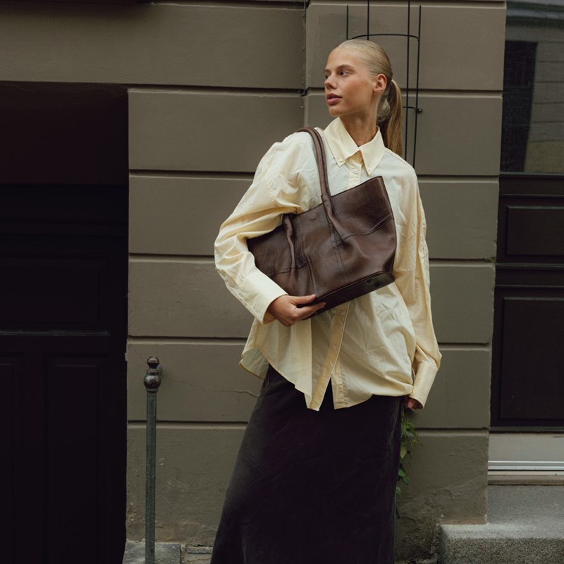 RE:DESIGNED Skuldertaske Mane Small Brun/brun 7