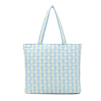 Conmé Shopper quilted Blå/gul 1