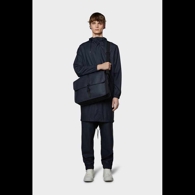 RAINS Skuldertaske Messenger Bag Blå 16" 2