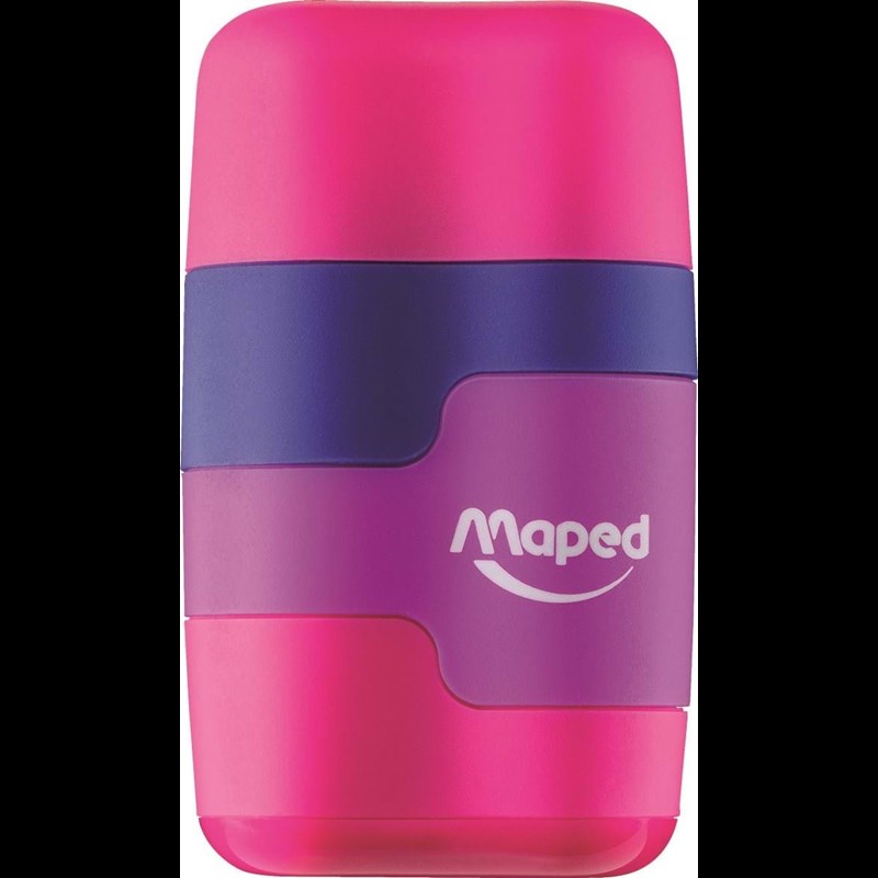 Magni Blyantspidser+viskelæder 2 i 1 Pink 3