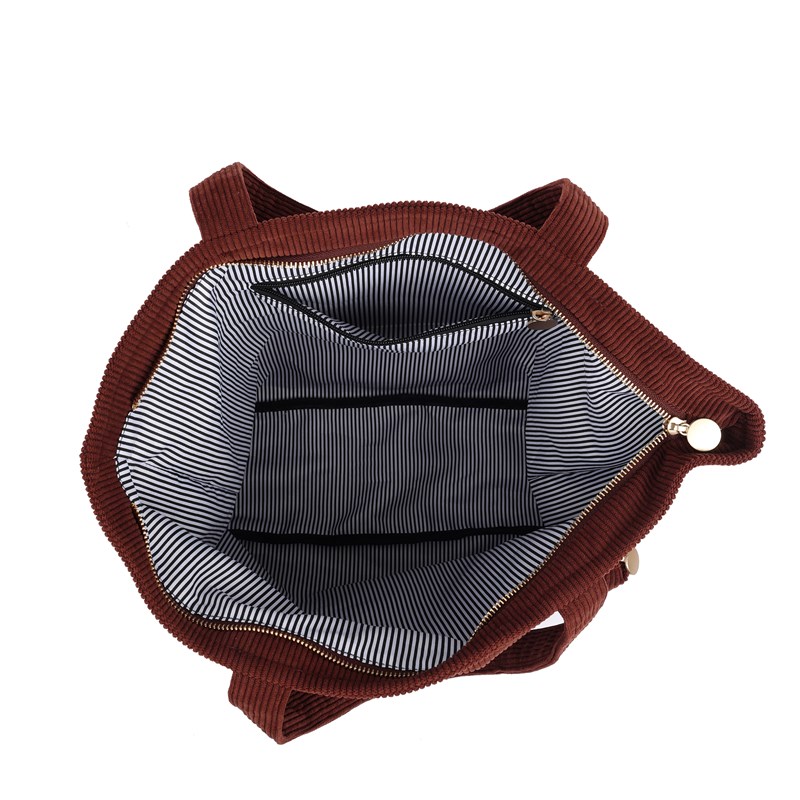 Conmé Shopper Andrea Brun/röd 4