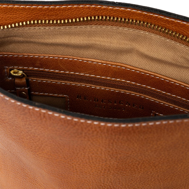 RE:DESIGNED Crossbody Fillis Medium Cognac 5