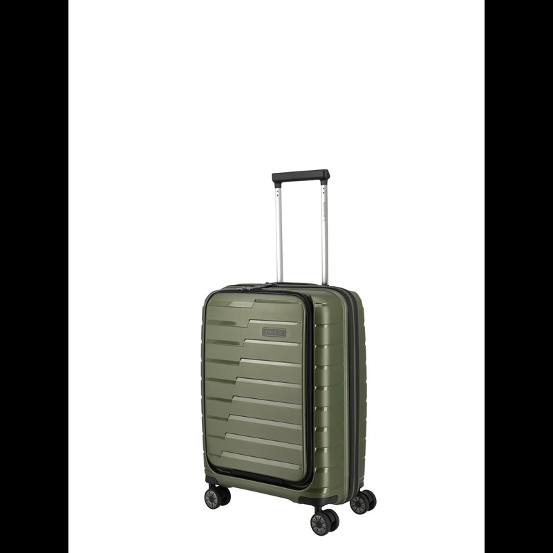 travelite Kuffert Airbase med frontlomme Oliven Grøn 55 Cm 5