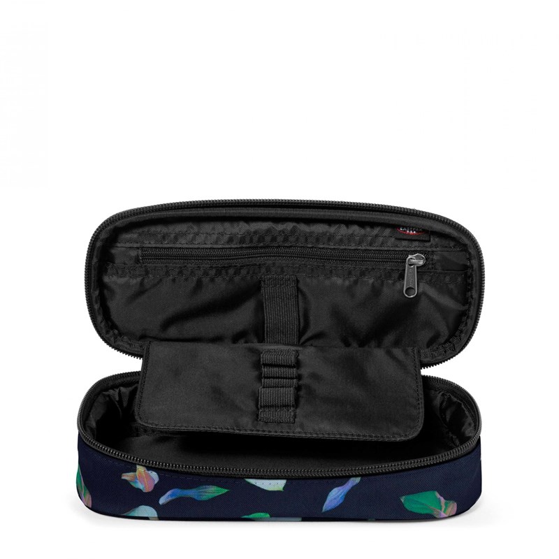 Eastpak Penalhus Oval Blå m/blomst 2