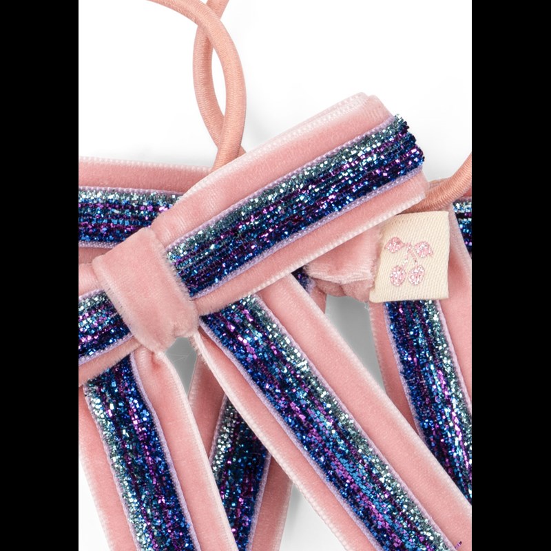 Konges Sløjd Hårsnoddar Velour 2 pk. Rosa 3